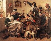 Jan Steen The Artist's Family oil painting picture wholesale